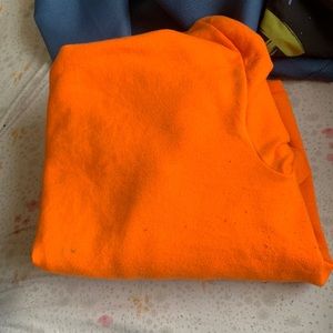 Freshly washed never before worn neon orange hoodie/pullover